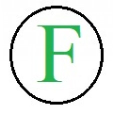 Бусины с буквами разноцветными F